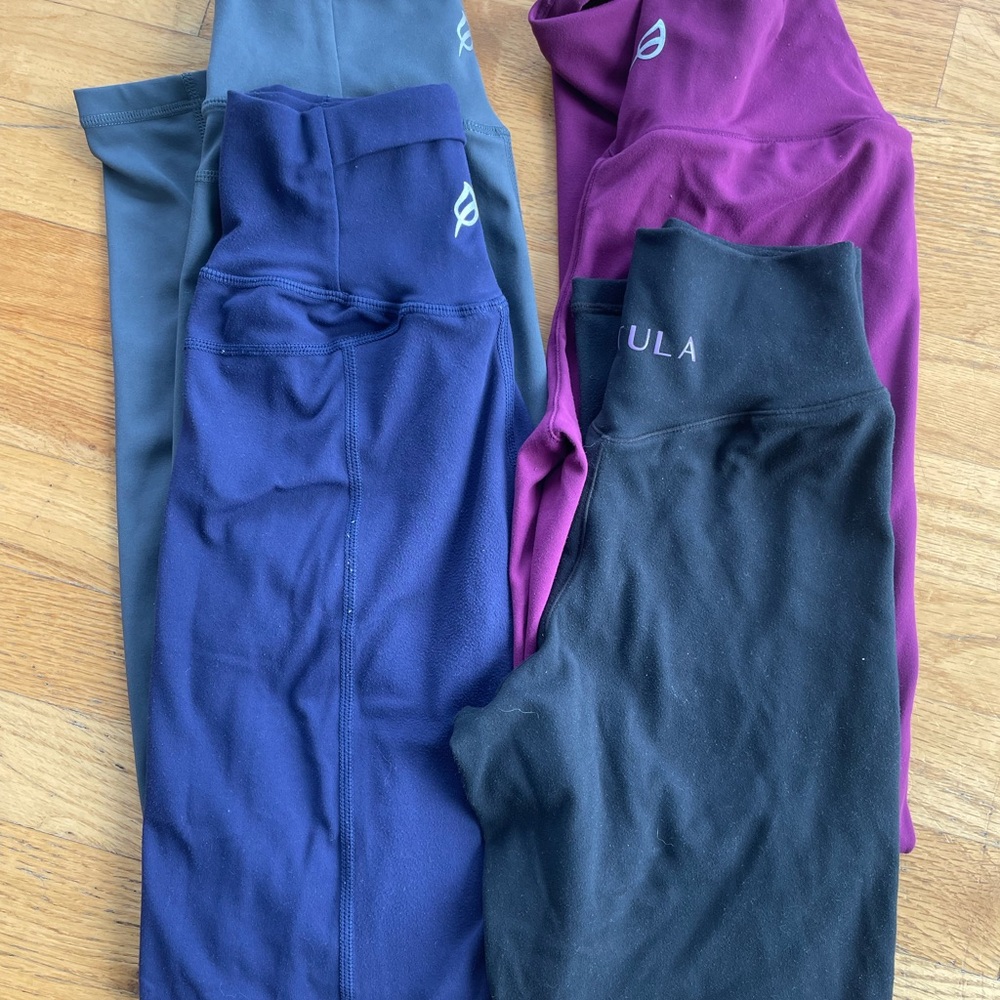 P'tula women’s  Leggings - Black, Purple, Blue, black